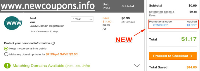 The GoDaddy Coupon Interface is Changing ?