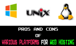 Web Hosting Various Platforms - pros and cons on ncp