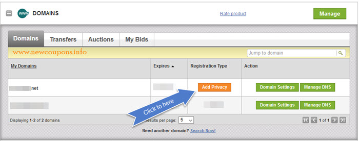 How to Add or Cancel Private Registration at GoDaddy