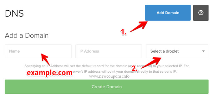 Setup GoDaddy's domain to DigitalOcean VPS