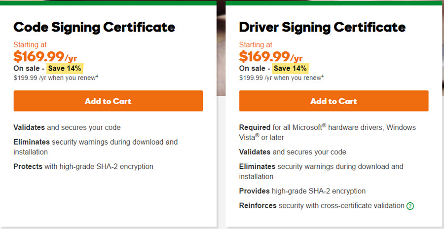GoDaddy Code Signing Certificate Coupon &#8211; Up to 40 Off
