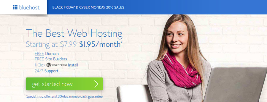 BlueHost Black Friday &#038; Cyber Monday Promotions &#8211; Just $1.95