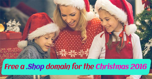 Free a .Shop domain for the Christmas 2016