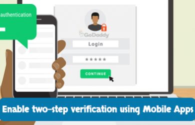 godaddy 2-step verification google authenticator