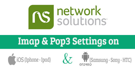 Network Solutions email setting on mobile