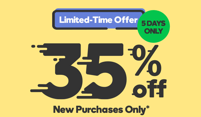 Get a 35% discount on all products at GoDaddy for 5 days only