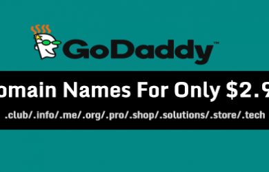 GoDaddy 09 domains on sale, just $2.99/year for 3 days only