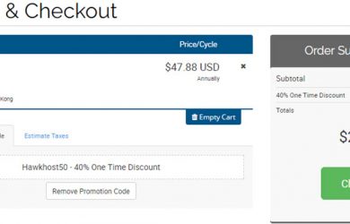hawkhost 40% one time discount coupon