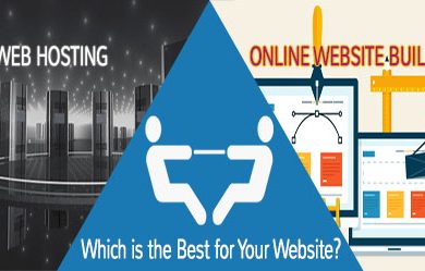 web hosting vs website builder comparison