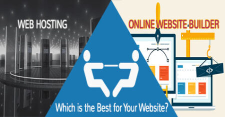 web hosting vs website builder comparison