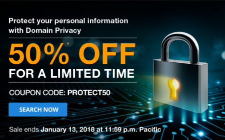 domain.com 50% off domain privacy