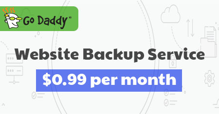 godaddy website backup 99 cent