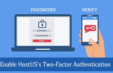 enable hostus 2fa use google authentication