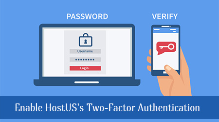 enable hostus 2fa use google authentication