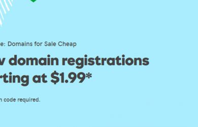 Godaddy New domain registrations starting at $1.99