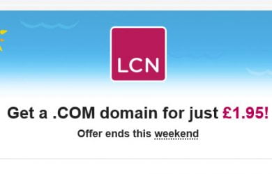 LCN – REGISTER .COM FOR JUST £1.95 ($2.5)
