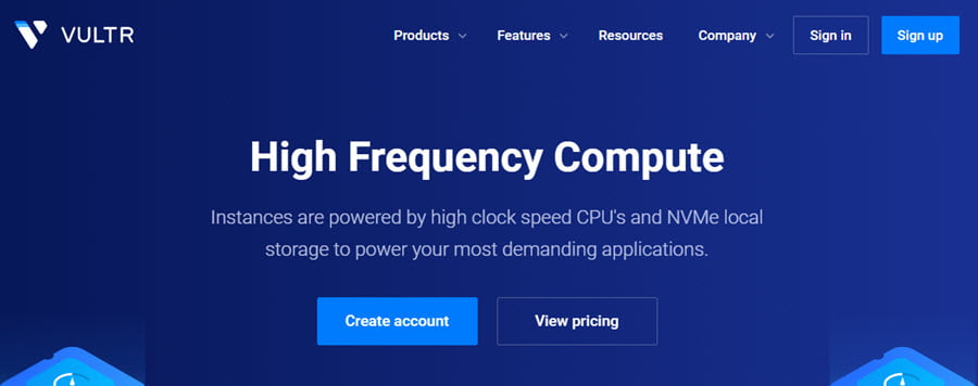 Vultr Launches High Frequency Compute Service – 3+ GHz with NVMe Storage