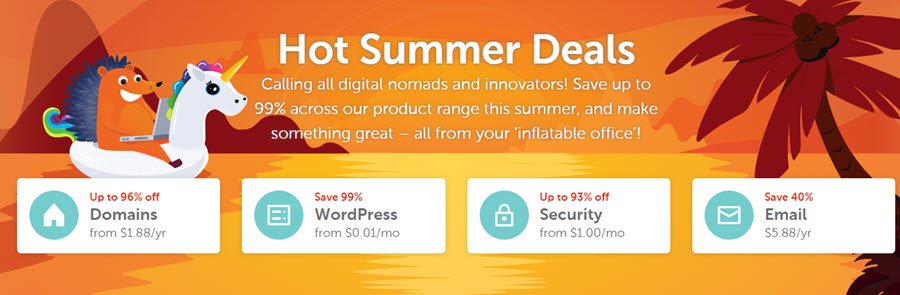 Hot Summer Sale &#8211; Get Up To 99% Off At NameCheap!