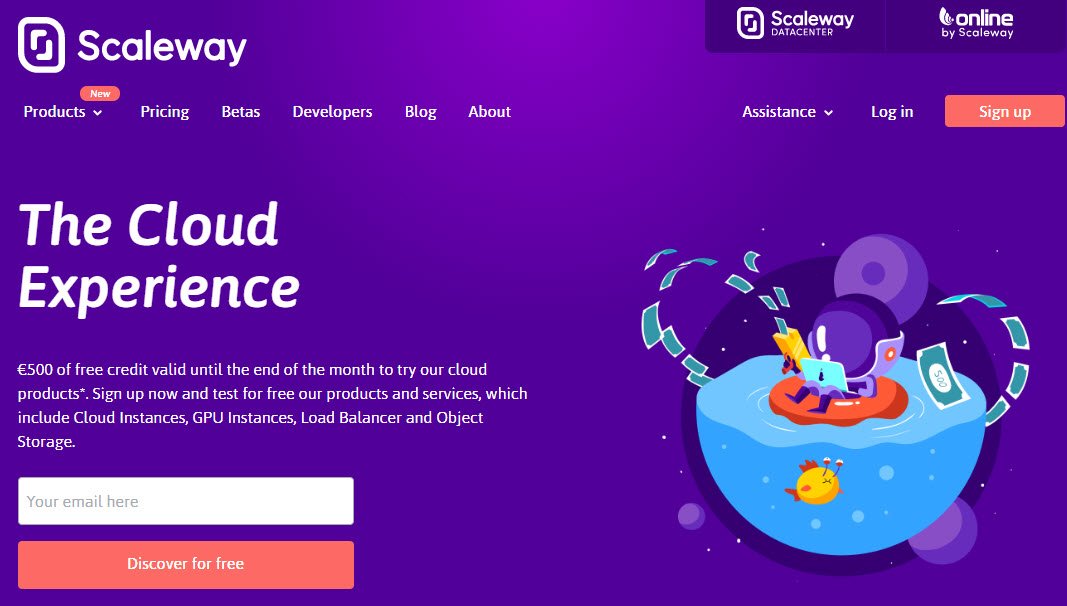 Scaleway – Get Started For Free With Up To €500 Credits