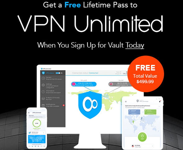 Get VPN Unlimited Free For Life With Vault Bundle