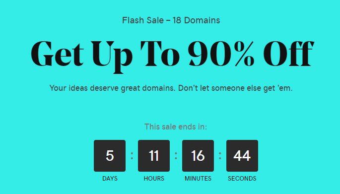 GoDaddy Black Friday Flash Sale &#8211; Domains For $0.99