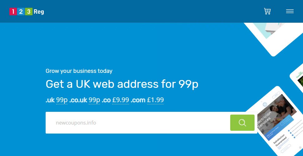 Grab a .COM for only £1.99 at 123-Reg