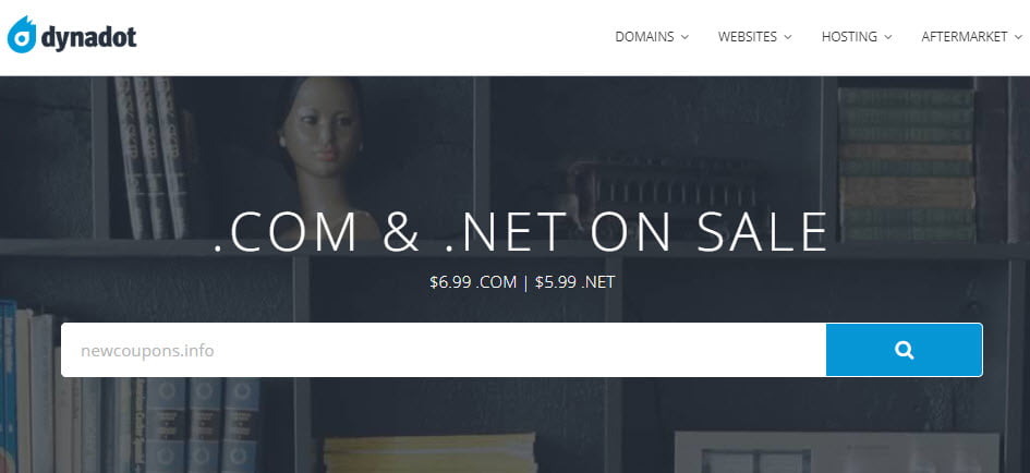 Dynadot – Register .COM For $6.99, .NET For $5.99 – No Limits!