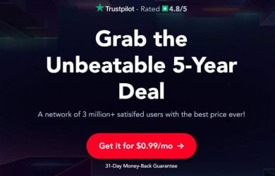99 Cent PureVPN 5 Year VPN Deal