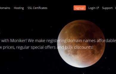 moniker domain promotions sale