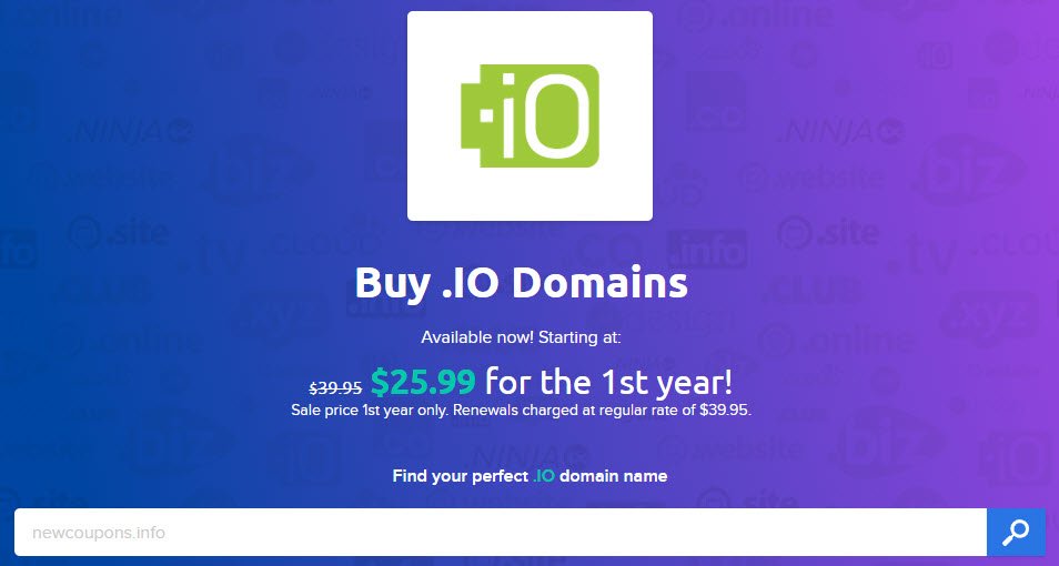 DreamHost – .IO Registration For $25.99 – Lowest In Market