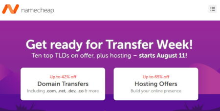 NameCheap Transfer Week Sale