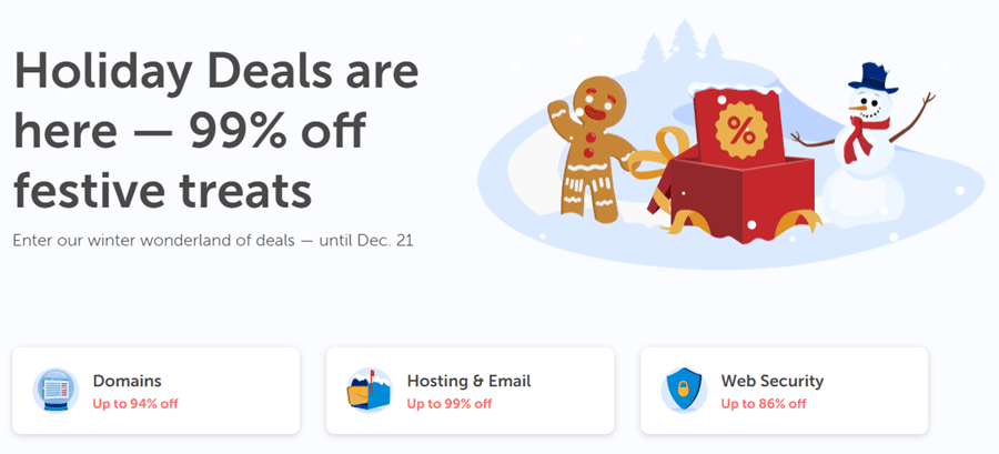 NameCheap Holiday 2020 Deal &#8211; Save Up To 99% OFF