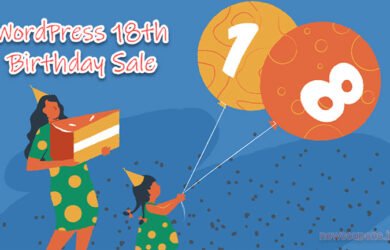 NameCheap WordPress 18th Birthday Sale
