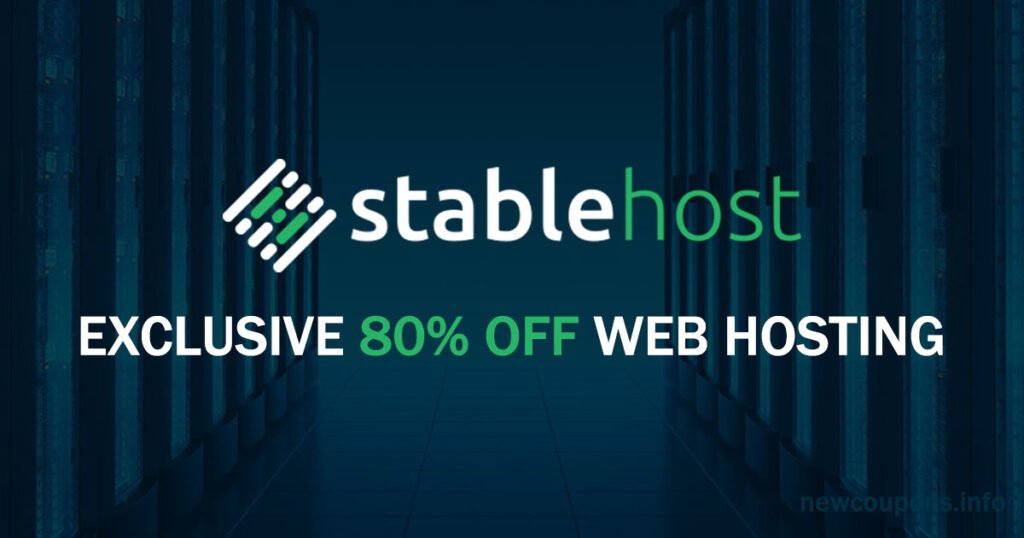 StableHost Exclusive 80% OFF Coupon + Free Domain!