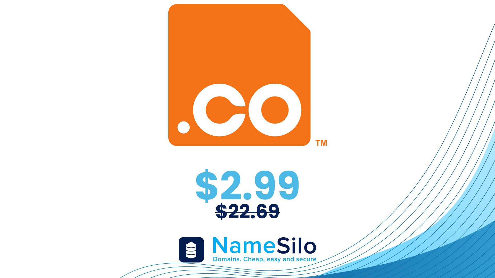 NameSilo &#8211; Register Your .CO Domains For $2.99 (Free Privacy)