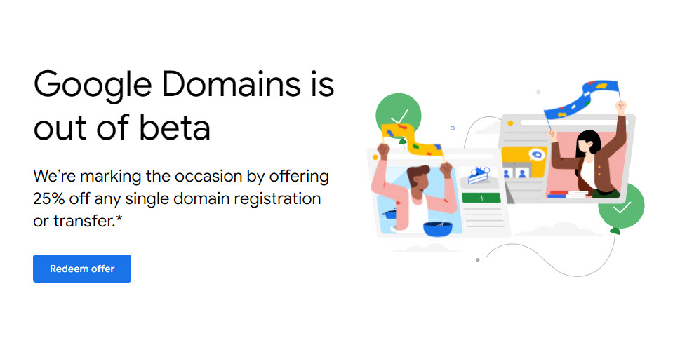 Google Domains – Save 25% on Domain Registration & Transfer