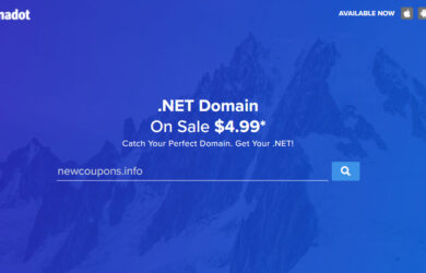 dynadot .net coupon code $4.99