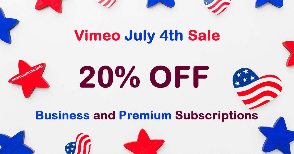 Vimeo 4th July Sale – Get 20% Off on Business and Premium Subscriptions