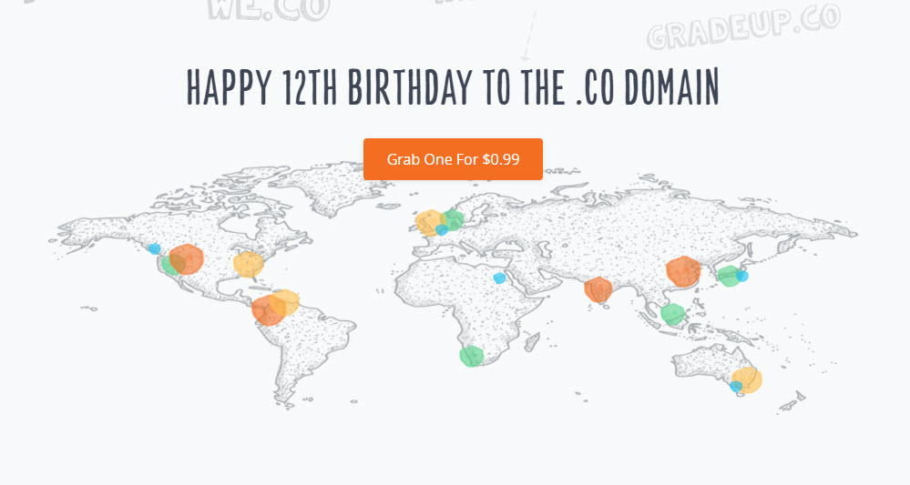 .CO Turns 12 – Grab One At Cheap For $0.99