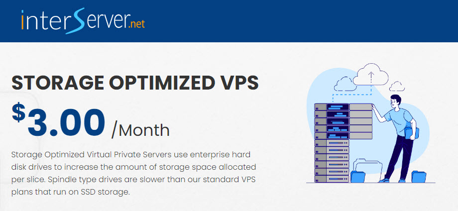 50% Recurring Discount For Storage VPS At InterServer
