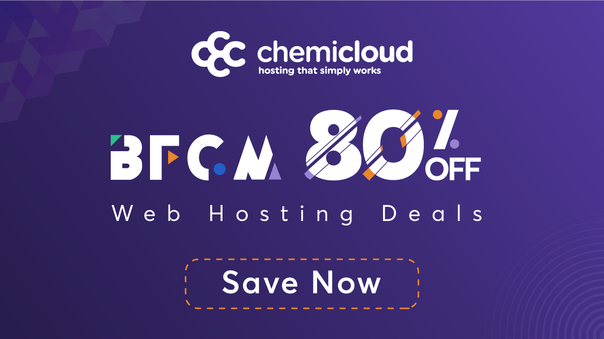 ChemiCloud Black Friday 2022 &#8211; 80% Off Hosting Plans (Free Domain)