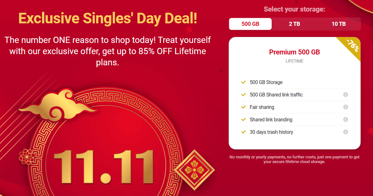 pCloud Single Day Deal 2022 &#8211; Up To 85% Off Lifetime Plans