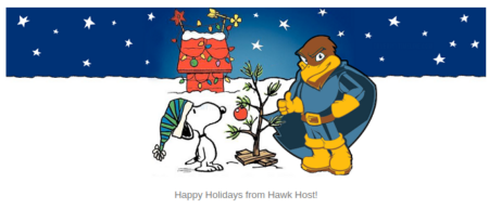 Happy Holidays from Hawk Host
