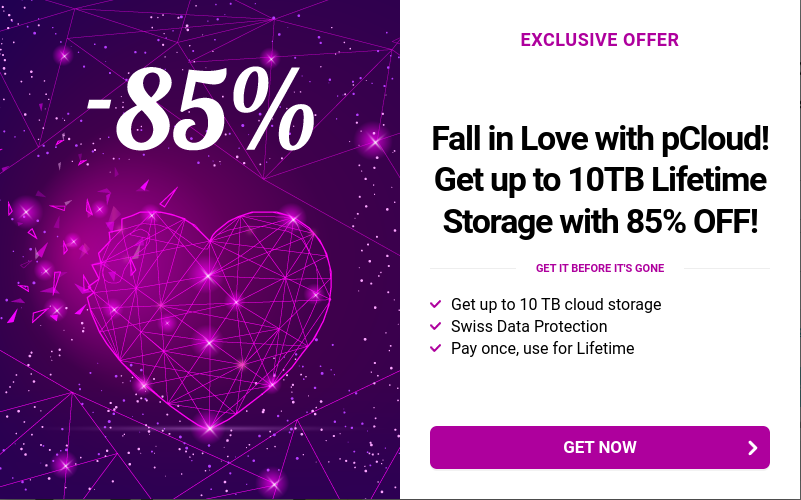 pCloud – Get up to 10TB Lifetime Storage with 85% OFF