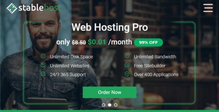 StableHost &#8211; Get Web Hosting For $1.2/Year (Free .Com/.Net)