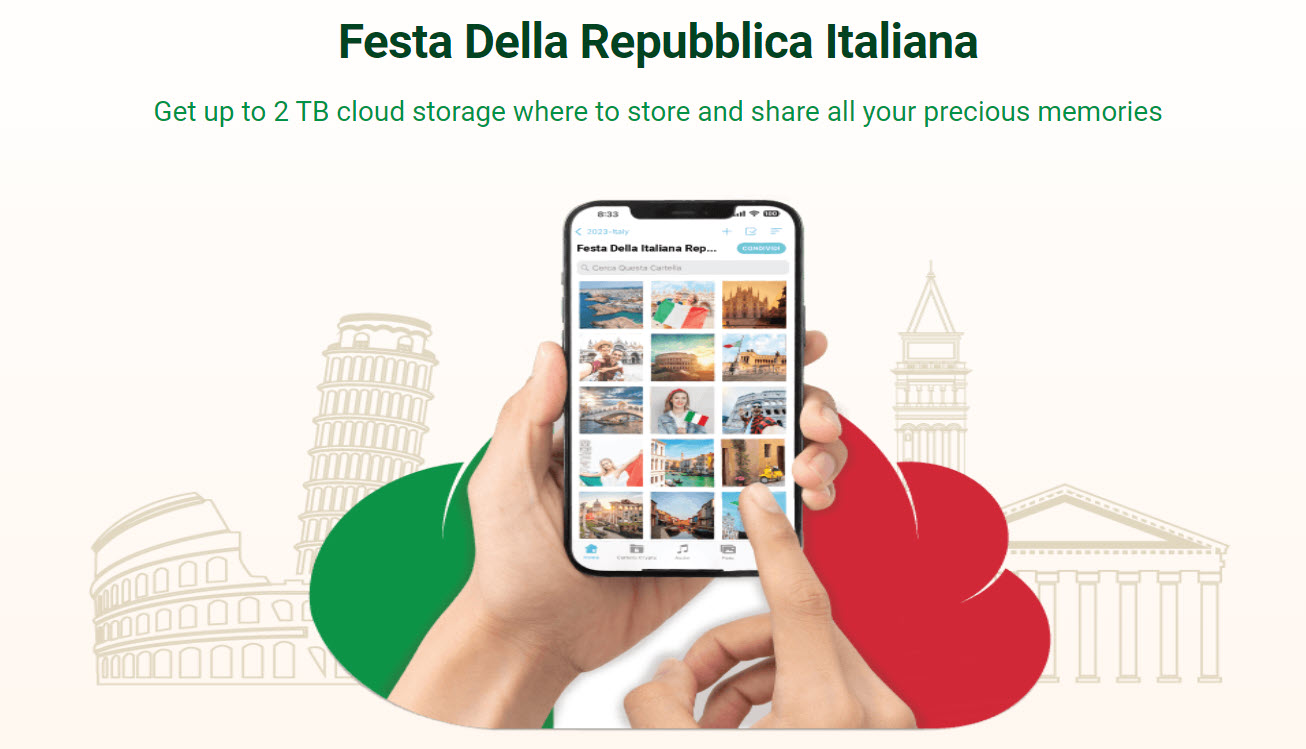 pCloud celebrates Republic Day in Italy with up to 85% Off