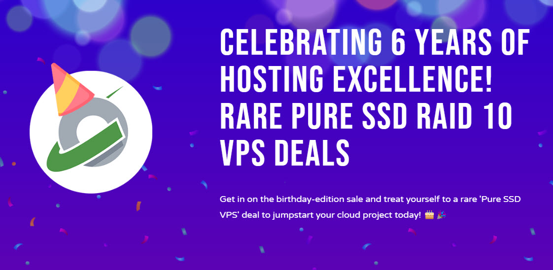 CloudCone 6th Birthday Sale &#8211; Get Pure SSD VPS For $18/Year