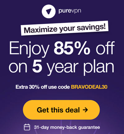 Get PureVPN 5-Year plan for 85% off