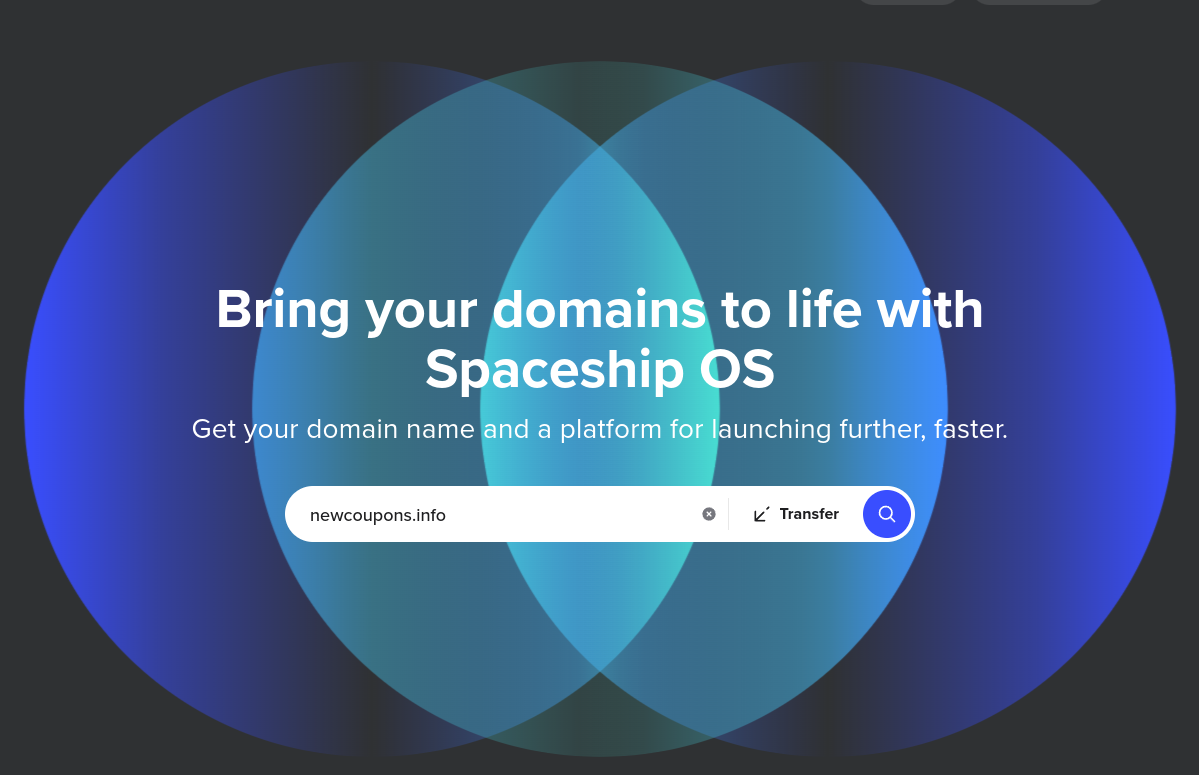 Spaceship Domain Offers: .Com For $2.88 | .IO For $17 | and More!