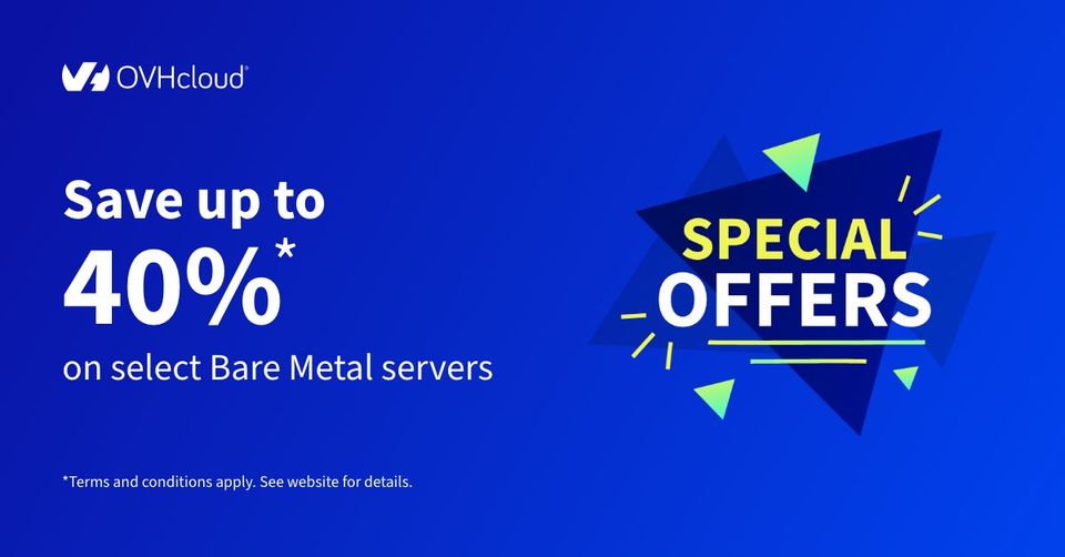 OVHcloud Server Offers: Up to 40% Off In Multiple Locations